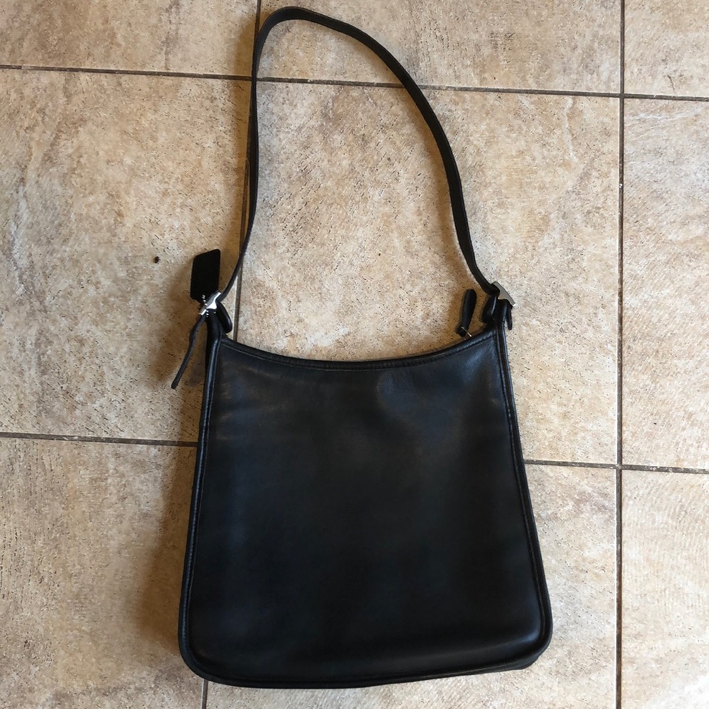 Original vintage coach bag black leather